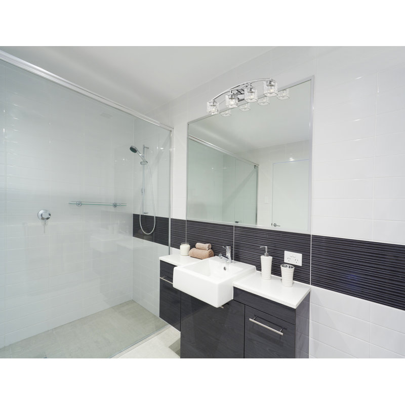 Éclairage de salle de bain à intensité variable 4 lumières Vandoren, Chrome