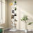 9 Tier Spine Bookshelf Tower, Adjustable Vertical Spine Book Tower Floor, Vertical Bookshelf For Study Room,Living Room,Office,Bedroom-883929042