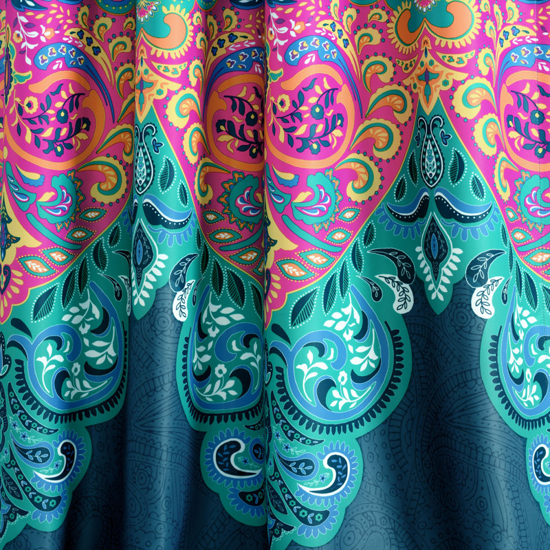 Paire de rideaux obscurcissant et isolant avec passe-tringle Boho Chic Boho Chic, l 52 po x L 84 po