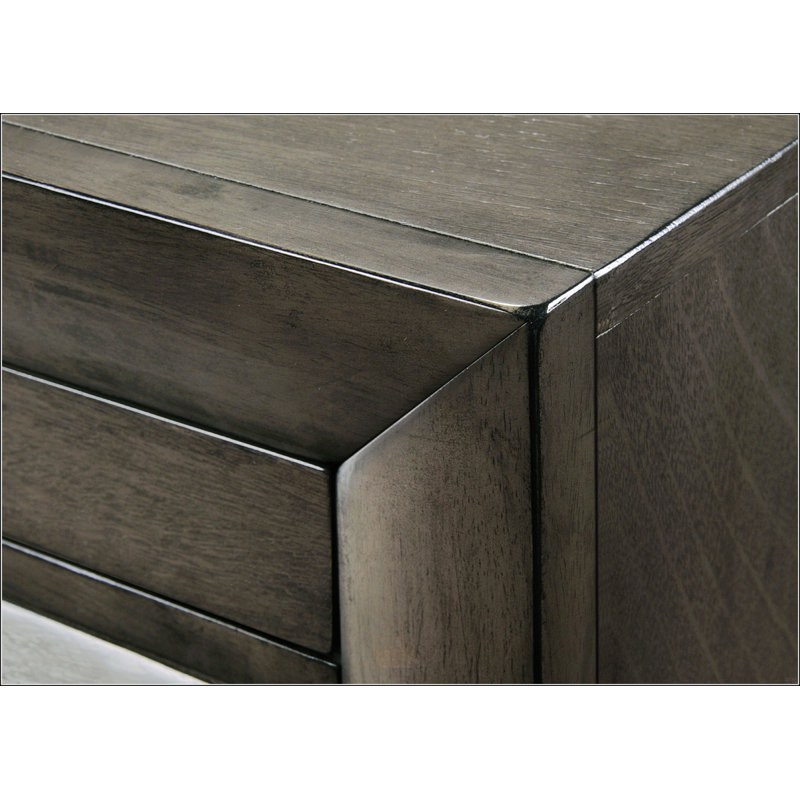 Grand lit plateforme gris avec rangement pour capitaine