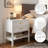 Elora Set Of 2 Drawer Wood Nightstand, Bedside Tables With Storage Drawers, Compact Wood Night Stands For Bedroom, End Table Or Side Table For Living Room, 15.5" D X 23.6" W X 24.2" H, White-956333590