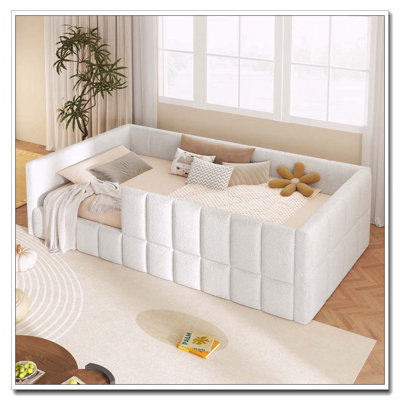 Woollen Upholstered Daybed,Floor Bed
