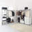 Fiona Wood And Metal Walkin Closet With One Drawer