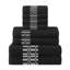 Mikira Larissa Cotton Medium Weight Geometric Border 8 Piece Assorted Towel Set-65629921