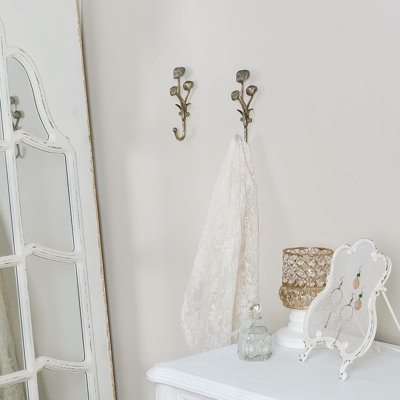 2 crochets en métal dorés en forme de champignon, pour l'entrée, la salle de bain et la chambre à coucher
