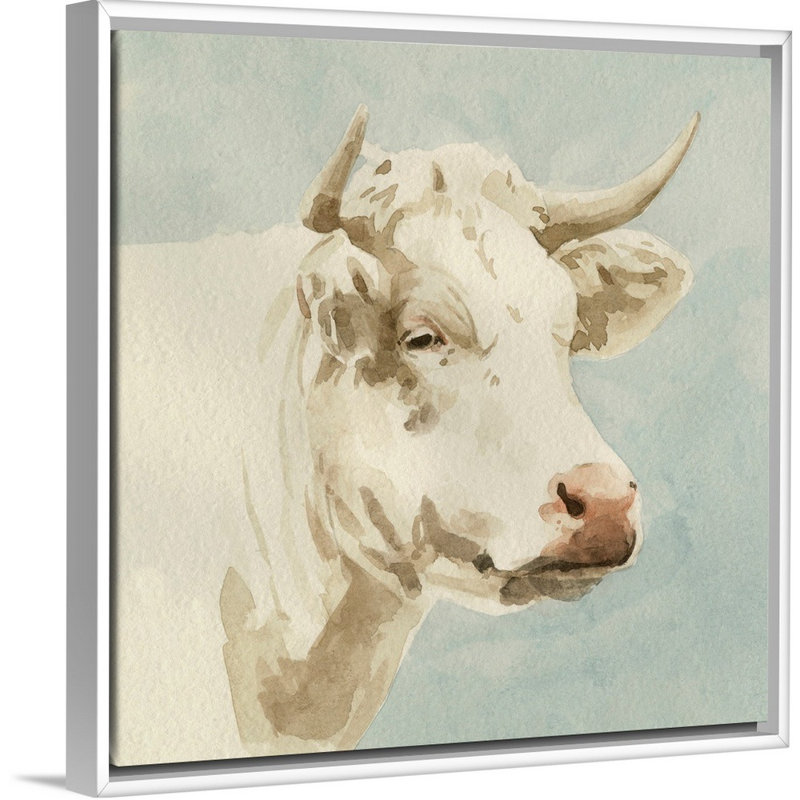 Art mural sur toile Ferdinand II, H 32 po x l 32 po x P 2 po, Toile avec cadre blanc