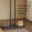 Coat Rack Freestanding With Rock Slab Base-875995451