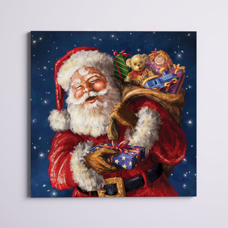 " Jolly Old St. Nick ", 40" H x 40" W x 1" D
