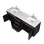 Ensemble de meuble-lavabo double en chêne l 84 po x P 22 po Abbey-104831154-112709775
