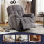 Fauteuil inclinable électrique pour personnes âgées | chaleur et massage | positions infinies | Poche latérale et port USB | chaise de salon | gris
