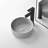 Classic Grey Upgrades  11 13/16" Round Ceramic Bathroom Sink Set - 4 1/8" Height, with Adorable Soap Box & 1 1/4" Drain - Ideal for Small sized bathroom