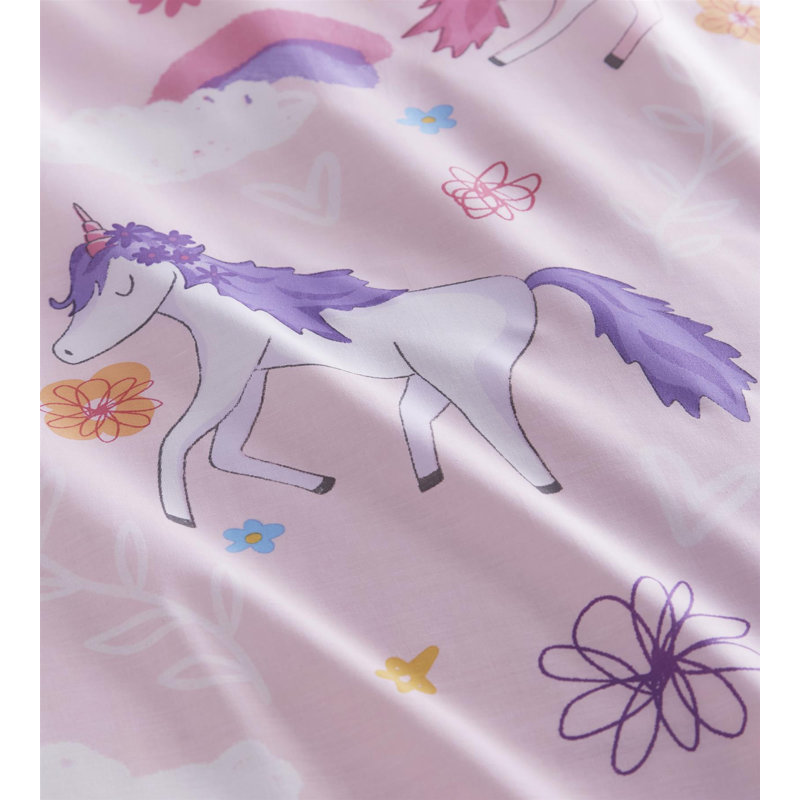 Sammy Cotton Blend Floral Duvet Cover Set with Pillowcases Included, Single - 1 Standard Pillowcase