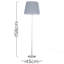 Bekbele 158cm Traditional Floor Lamp-40321372-40500028-40321377