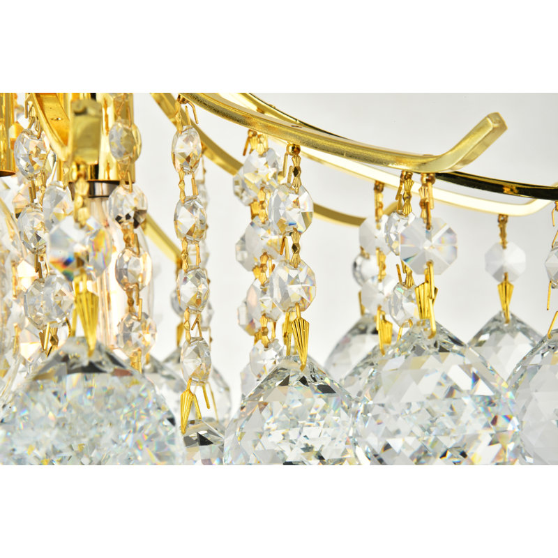 Stoller Crystal Flush Mount, Gold, Royal Cut