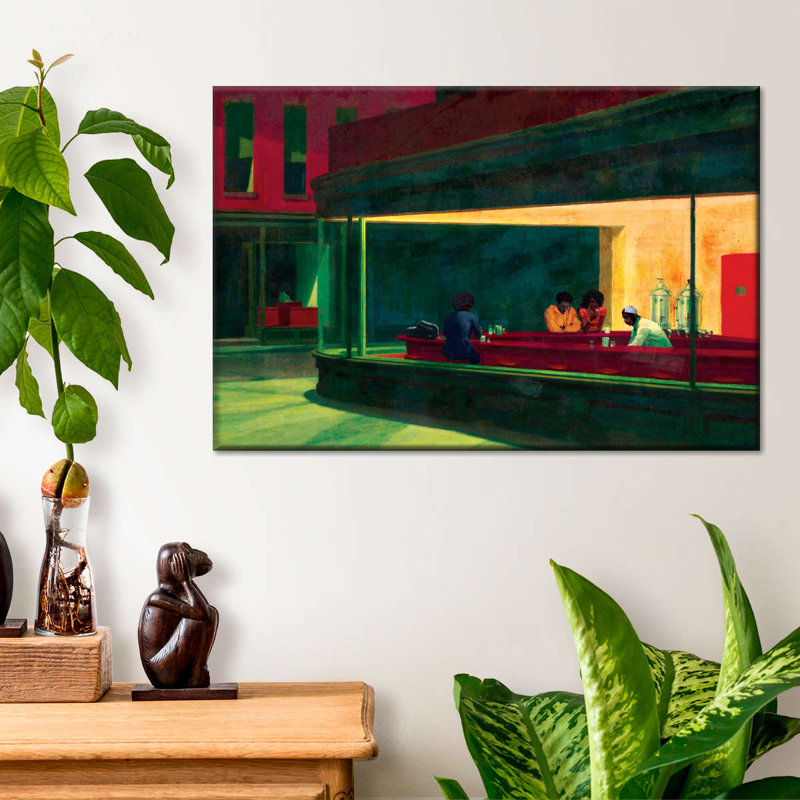 «Nighthawks Inspired African American», reproduction sur toile, H 34 po x l 51 po x P 1,25 po