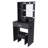 Vanity Table With Mirror & Adjustable Led Lights, Power Outlet, Hairdryer Holder & Stool – Compact Dressing Desk For Small Bedrooms-164595195