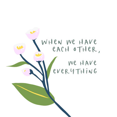 «When We Have Flowers», impression sur toile tendue