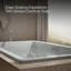 Baignoire tourbillon chauffée 72 po x 42 po avec bonde centrale-51403964