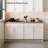 33×12×42 Inch White Shaker Solid Wood Wall Mount Cabinet, Double Door Dual Adjustable Shelf Storage Cabinet-1845691181-1845691171
