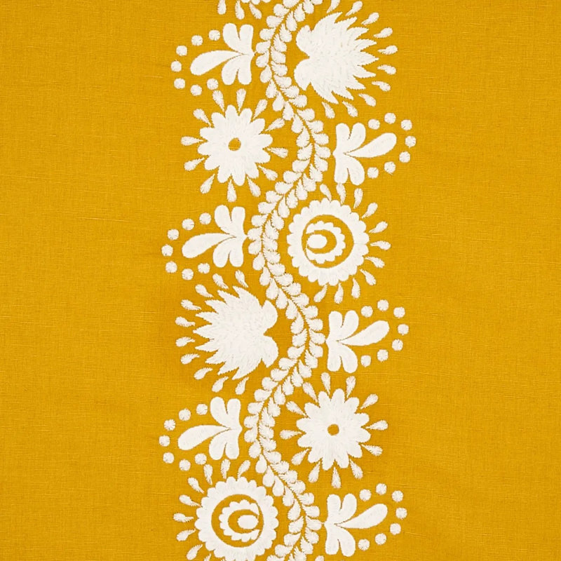 Tissu de broderie Theodora, Safran
