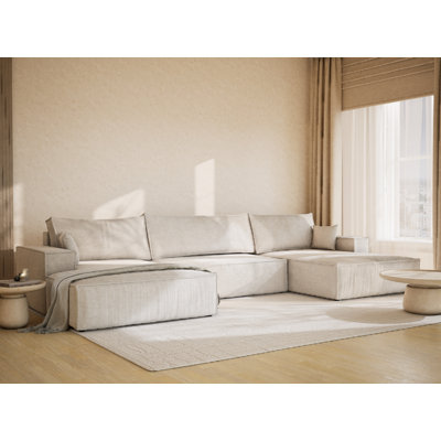 6 Seater Reclining Corner Sofa 