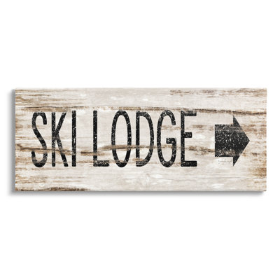 «Ski Lodge», art mural sur toile par Jennifer Pugh