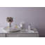 Violet Check Glass Soap Pump