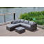 Canapé modulaire d'extérieur de 86 po avec coussins Brack-565298173-565298172