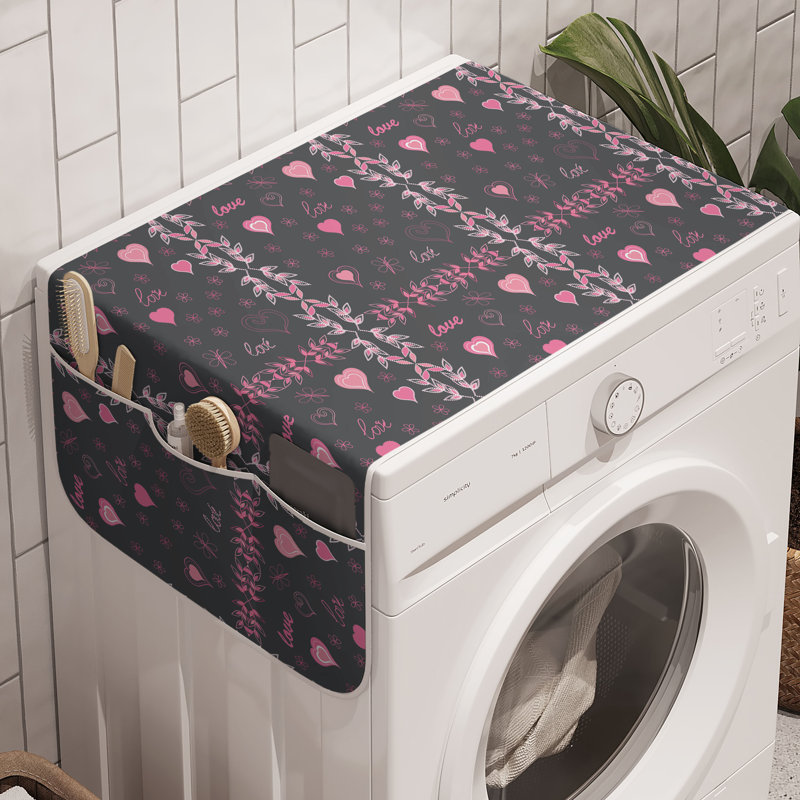 Machine à laver East Urban Home rose et gris, paquet de 2, gris anthracite 47 po x 18,5 po