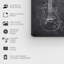 « gibson les paul guitare 1955 tableau noir », impression encadrée-1546356166-1549303842