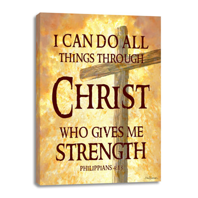 All Things Through Christ Canvas Wall Art