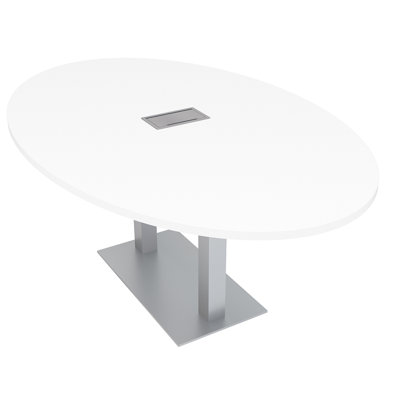 Oval Conference Table with Power and Data
