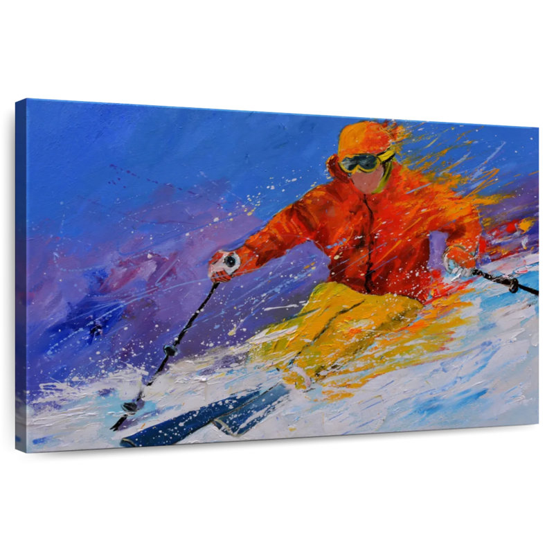 Sireci Expert Skiing, 30" H x 45" W
