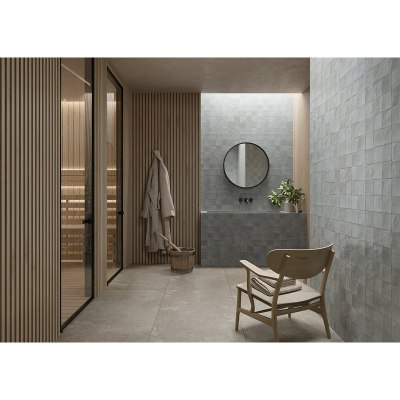 Marrakesh Zellige | 4"x4" Ceramic Wall Tile, Glicine