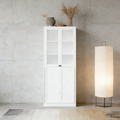 Armoire de cuisine 72 "en métal avec portes et tablettes