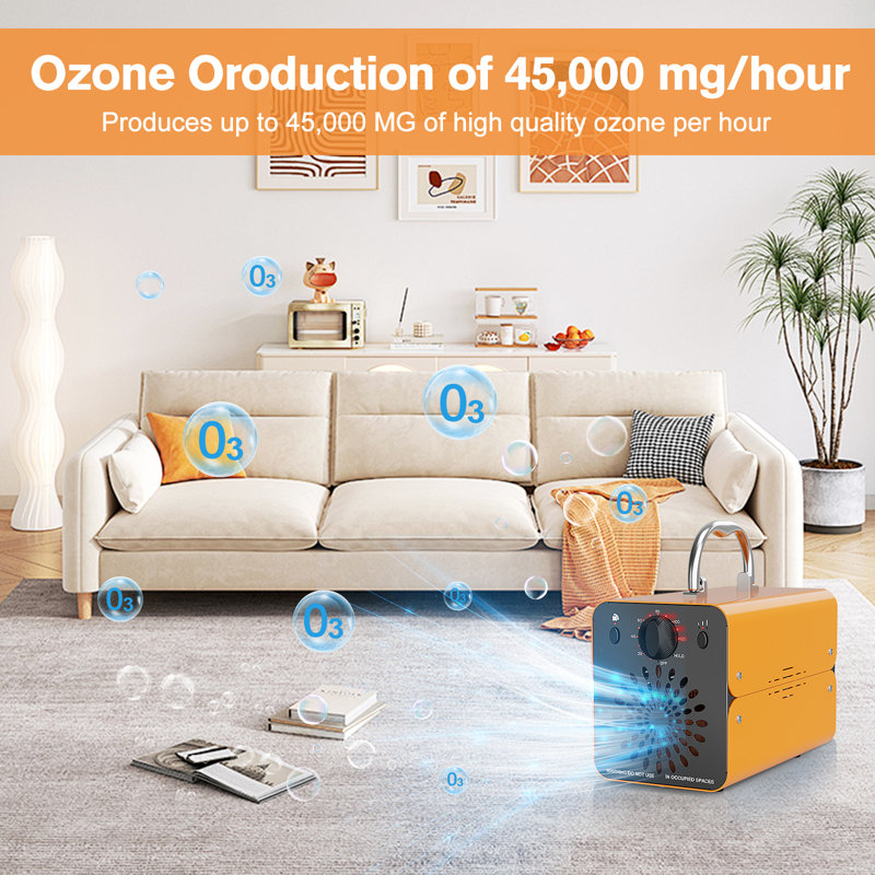 Éliminateur professionnel d'odeur d'animal de compagnie avec le générateur à télécommande de l'ozone 45000kg / h pour la voiture à la maison détaillant l'hôtel