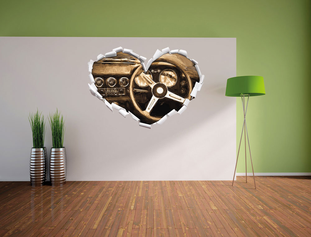 Wandtattoo Innenraum Oldtimer