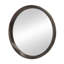 Miroir mural rond 20 po en bois de manguier. Style salle de bain et vestibule. Cadre solide, 19,8 x 19,8 x 1,3 pouces, 4,3 lb, miroir brun foncé 20 x 1,5 po. Mettez en surbrillance. Scintillement