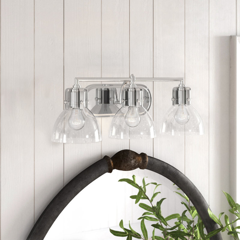 Dolan 3 Light Seeded Dimmable Vanity Light