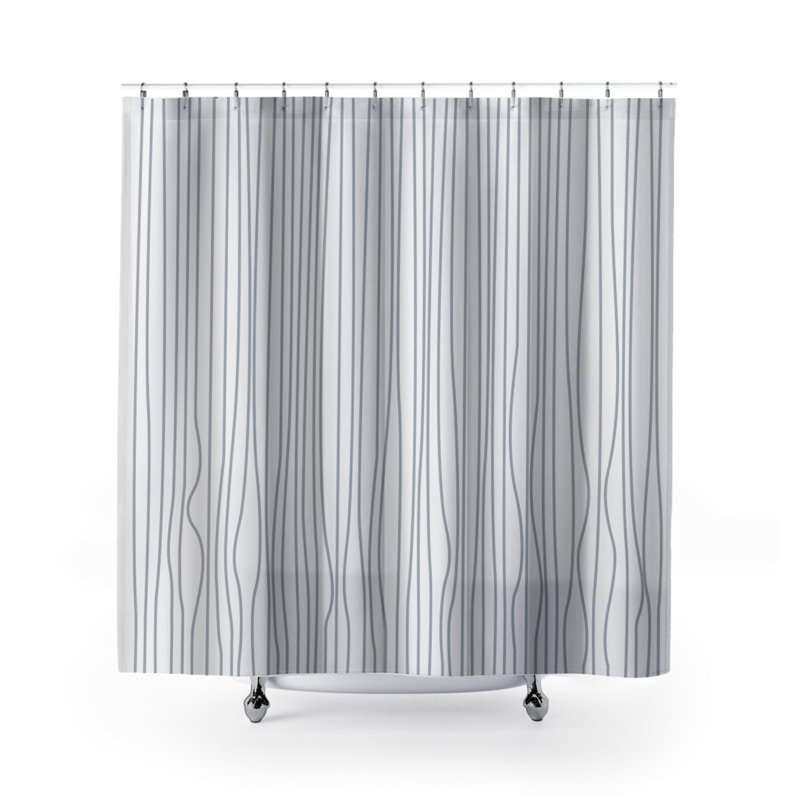 Coco Shower Curtain, Gray