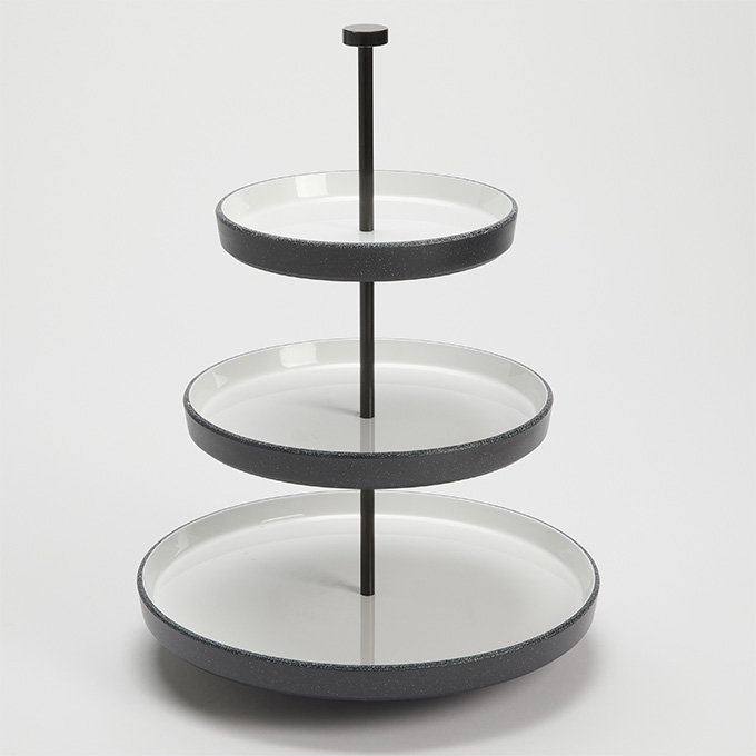 Accessoire de buffet American Metalcraft, Blanc / noir