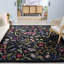 Tapis floral en laine touffeté à la main Abigel-184728553