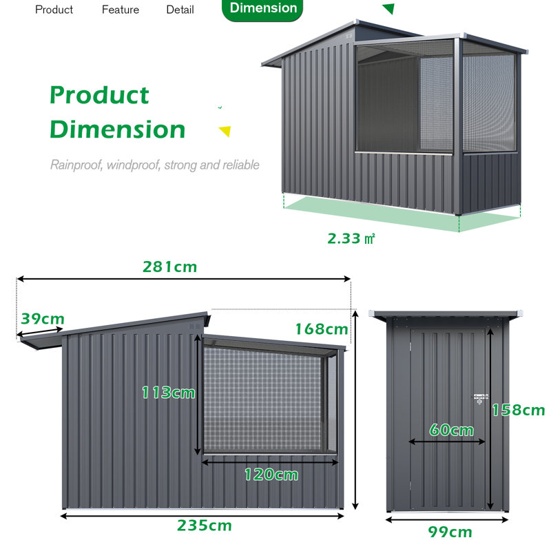 188cm Metal Floor Bird Cage