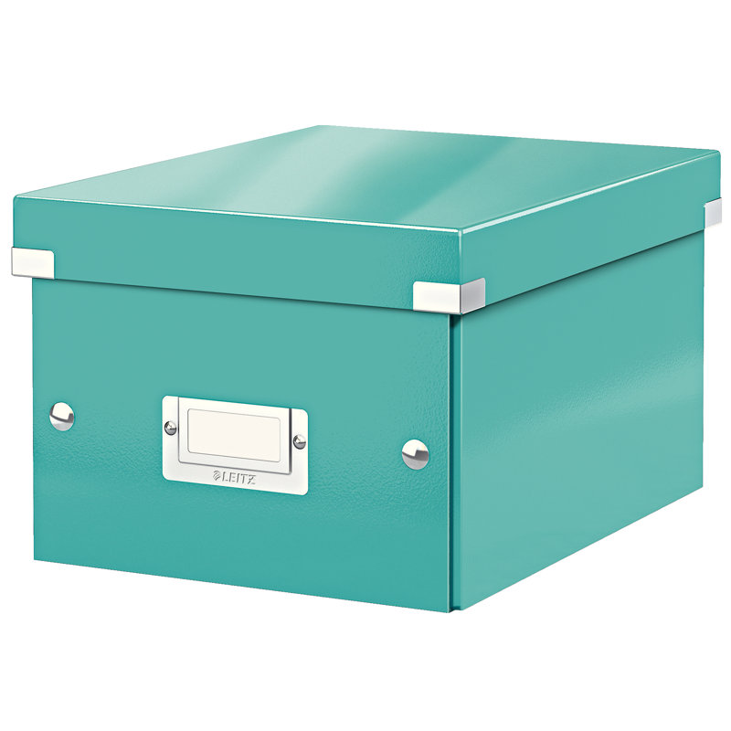 Leitz Decorative Bin, Ice Blue, 22cm H x 16cm W x 28.2cm D