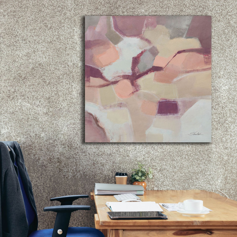 «Mauve Facets» par Silvia Vassileva, art mural sur toile