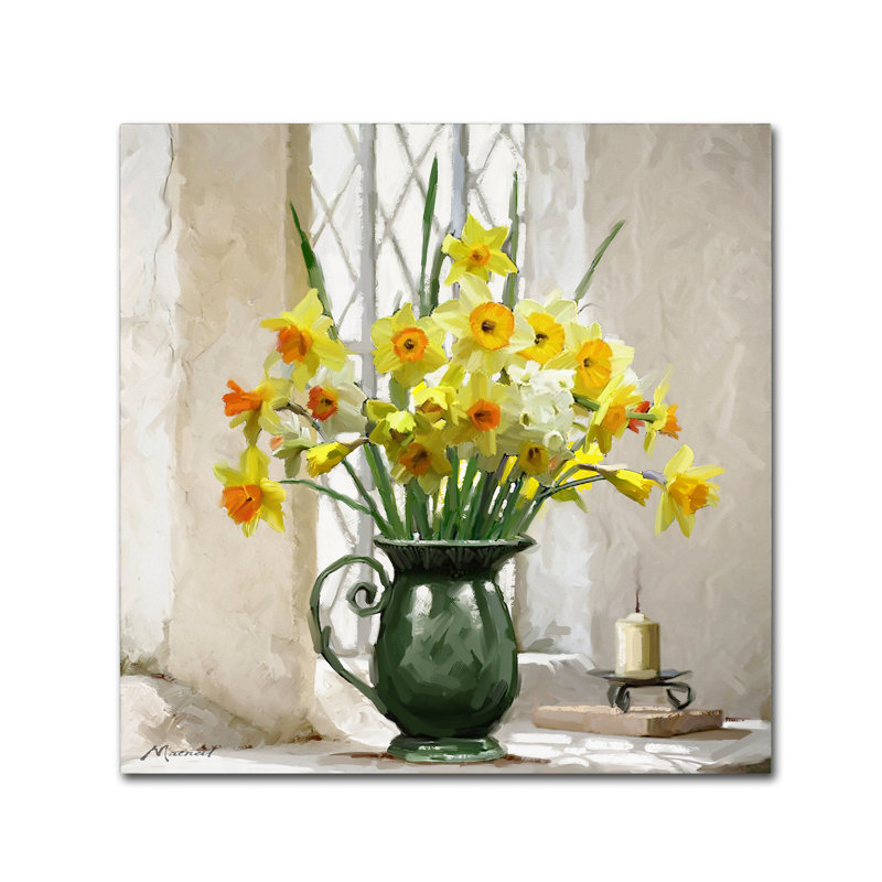 Armand 'Daffodils' Print on Canvas, 18" H x 18" W x 2" D