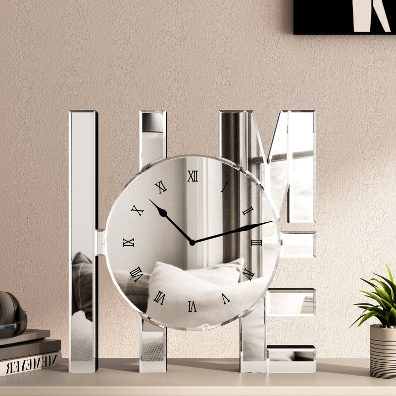 Jeni Modern Glass Decorative Table Clock
