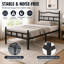 Metal Bed Frame With Headboard-1241608706
