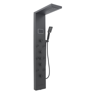 6-In-1 LED Shower Panel, Smart Shower Panel Mechanism With LED Display, Wall Mounted Full Body Shower Mechanism