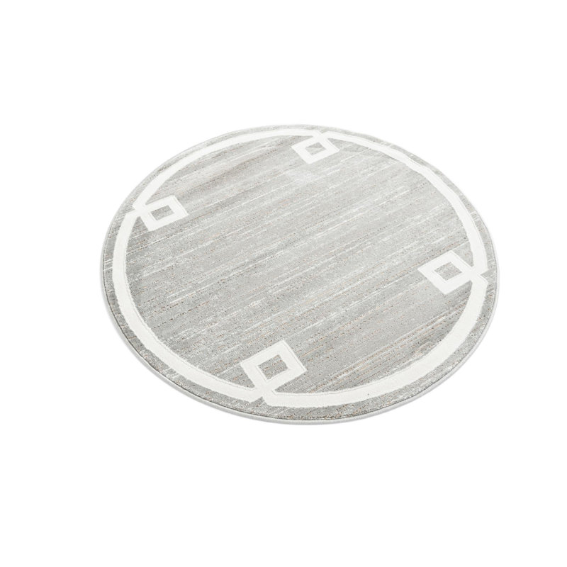 Aimeeleigh Geometric Indoor Rug, Round 5'3"